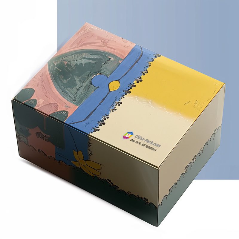 Sturdy Storage Box Fold Packaging Corrugated Carton Custom Closing Self Stick Zipper Paper Box