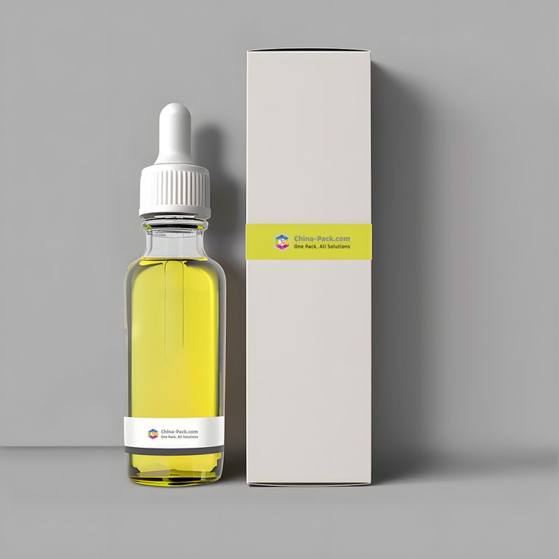 Luxury Skin Care Oil Packaging Box - Elegant Dropper Bottle Design For Premium Brands